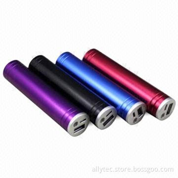 2,600mAh Power Banks for Smartphones, iPhone, with LED Light and 4 Power Indicator